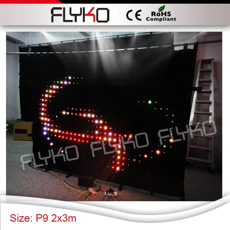Nizka cena !!! P9 2*3m uporaben design led video zavese