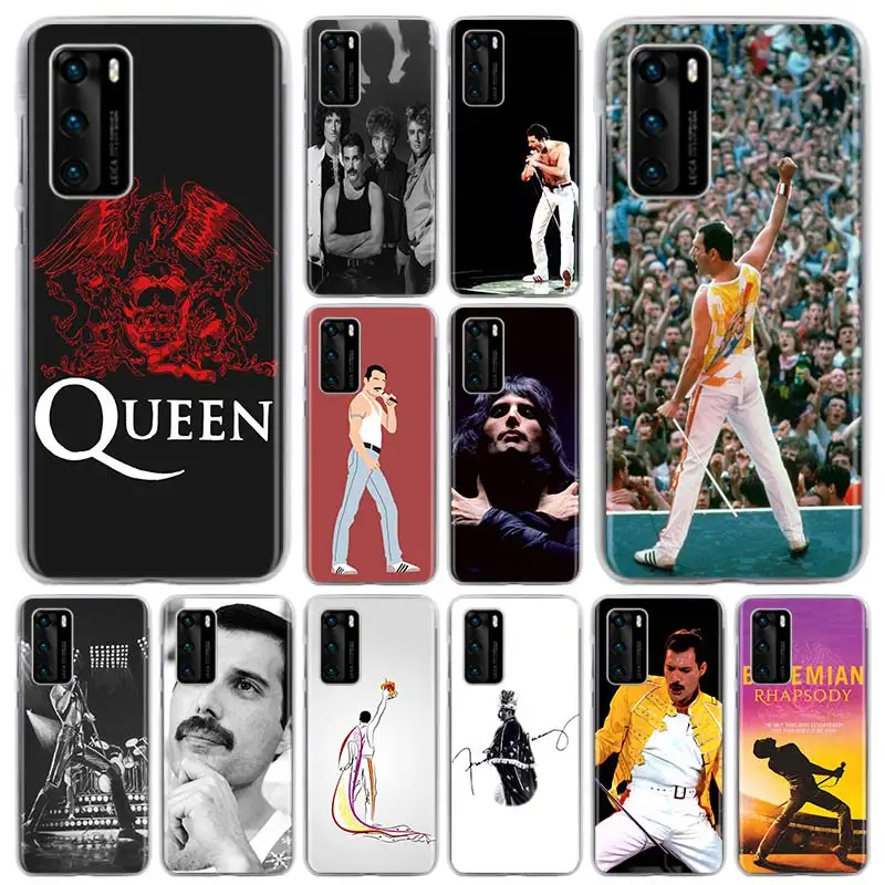 Queen Freddie Mercury Primeru Telefon za Huawei P20 Lite P30 Lite P40 Pro+ P20 P30 P10 Lite P Smart Plus Z 2019 Hard Cover