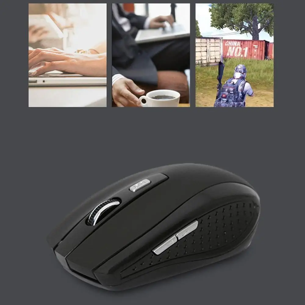 Brezžično Miško Mini Optična Računalniška Miška USB Sprejemnik Ergonomska USB Mause Miši Za Mac Namizje Laptop Prenosnik
