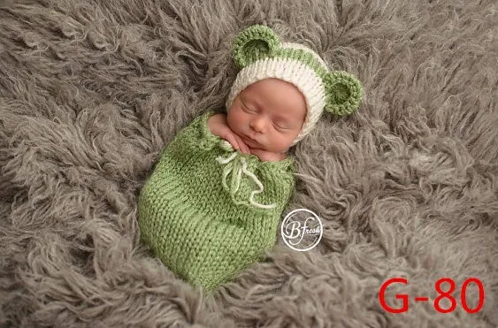 Mehko Novo newborn Baby Kostum Fotografija Prop Pletene Klobuk/Komplet za Malčke Dekle in Fant, Pletene, Kvačkane DEG Brezplačna dostava