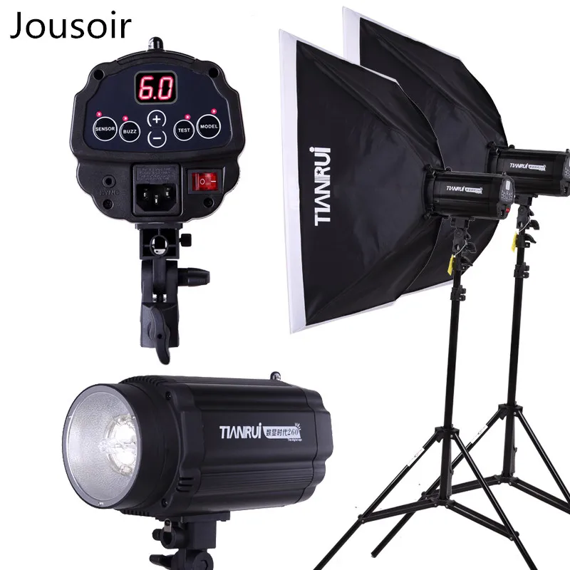260W studio flash lučka glavo fotografija lučka oblačila portrait fotograranje oprema 2 svetlobe določa CD50