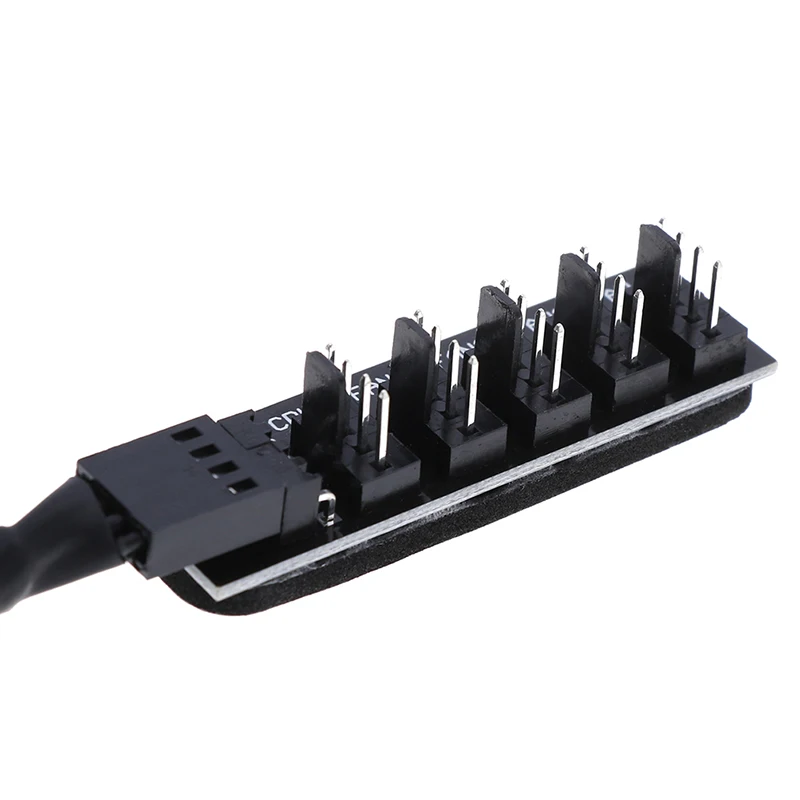 Črni Rokavi Jakno 40 cm 1 do 5, 4-zatiči PWM CPU Hladilnik/ Ohišje/ Okvirja Hladilni Ventilator Napajalni Kabel Hub Razdelilnik Adapter