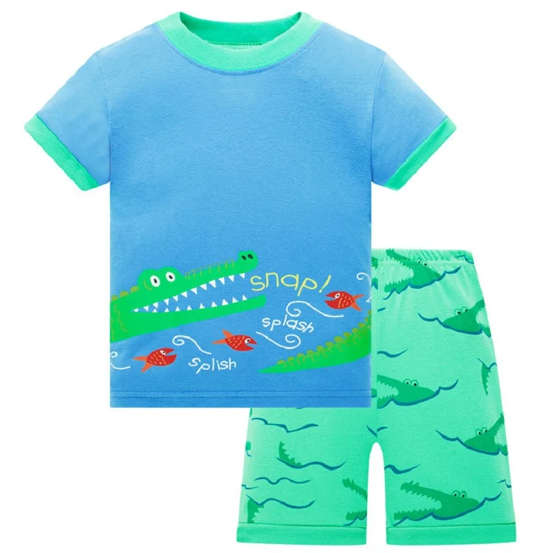 2020 Pomlad Jesen Otroci Oblačila Baby Fantje, Oblačila z Dolgimi Rokavi Kostume Bombažno Pižamo PJS Otroci Pižame Pijamas Določa