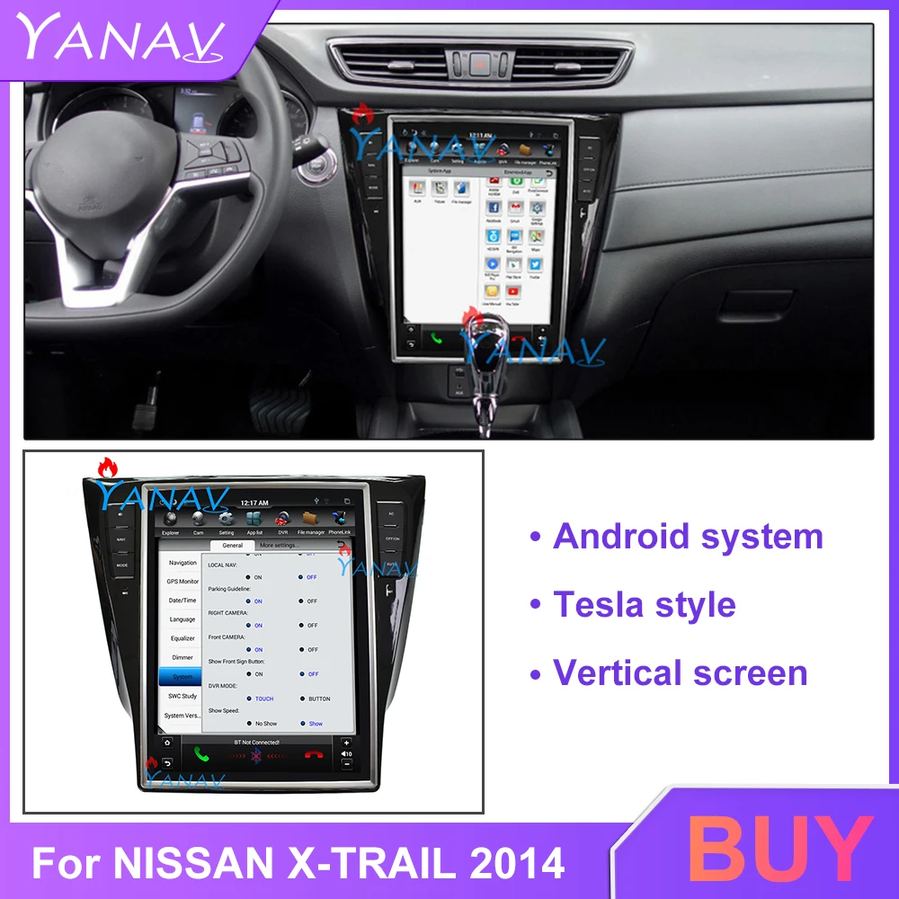 Vertikalni zaslon HD avtomobilski stereo sistem android sistem multimedijski predvajalnik ZA NISSAN X-TRAIL avto GPS navigacija auto radio, predvajalnik DVD-jev