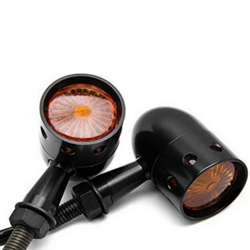 Amber Univerzalno motorno kolo Objektiv Retro Halogenske Vključite Signal Žarnice Obrnite Signala, ki ga Uporablja za Strani Kazalniki Najbolj Motorna kolesa