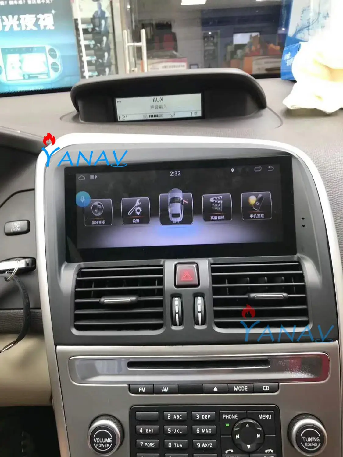 Android avto, predvajalnik DVD-jev avto video, GPS navigacija za-Volvo XC60 2009-2017 HD zaslonu avtoradia multimedijski sistem z levo roko