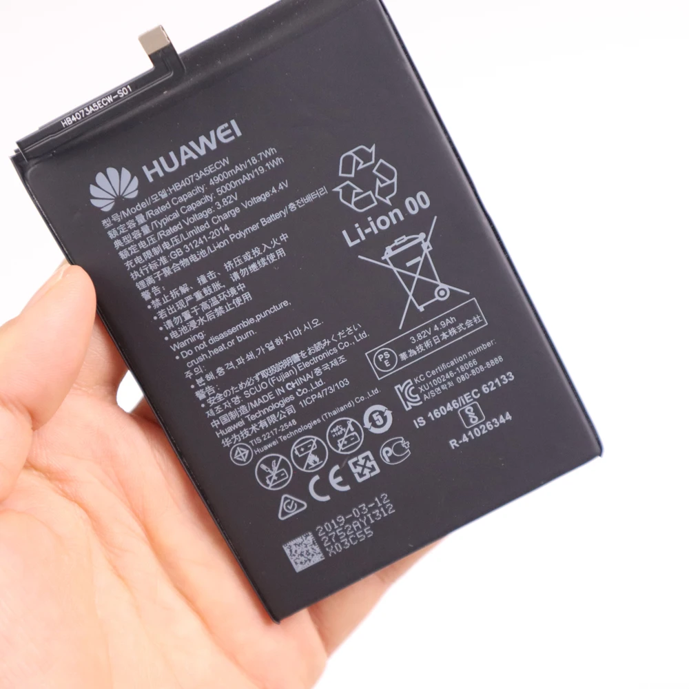 Huawei Originalne Nadomestne Baterije Telefona HB4073A5ECW Za Huawei Mate 20 X Mate20X 20 X 5000mAh
