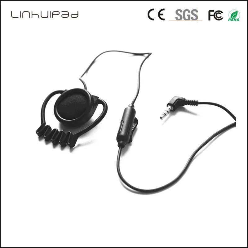 3,5 mm stereo Z Mikrofonom Kavljem Slušalke Ekonomično mehke gume uho Kavelj Slušalke Za Spremljanje turističnega vodiča sistem slušalke slušalke