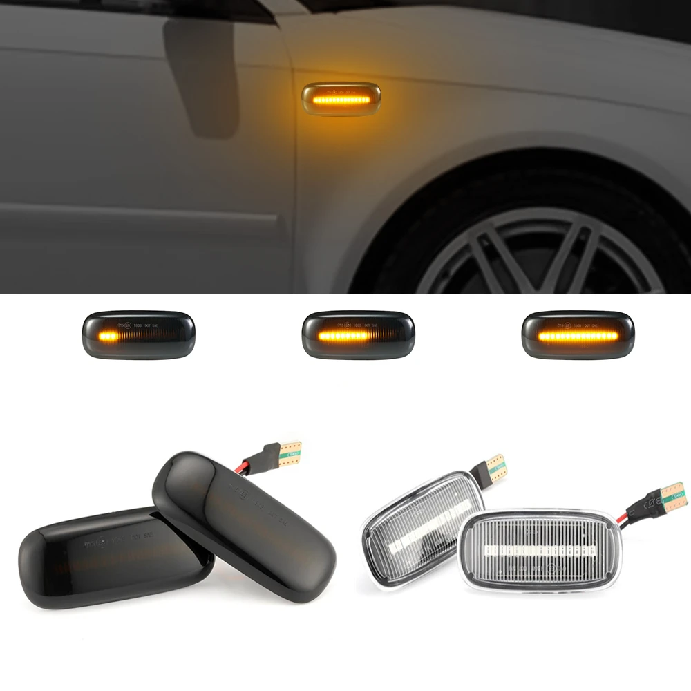 2pcs LED Dinamični Zaporedno Blinker Strani Oznako Vključite Opozorilne Luči 8N0 949 127A Za Audi A2 A3 8L A4 B5 A8 4D A6 C5 4B TT 8N