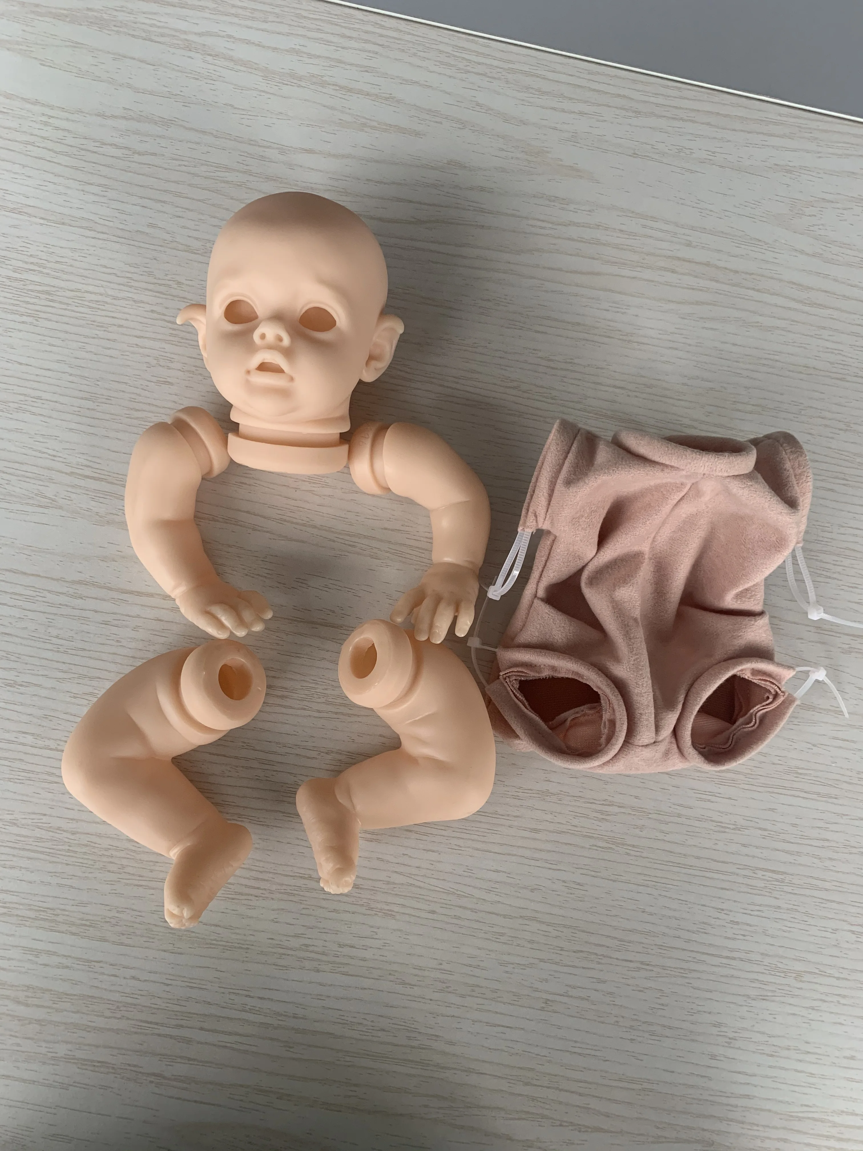 12 Bebe prerojeni fairy doll kit nedokončane unpainted prazno vinil silikonski lutka deli DIY igrača prerojeni FLO pravljice kit