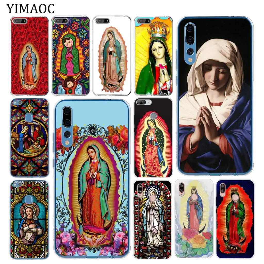 YIMAOC Virgen de Guadalupe vitraž art Soft Telefon Primeru za Huawei Mate 30 20 Pro 10 Lite Nova 5I 4 3i 3 2i 2 Lite Pokrov