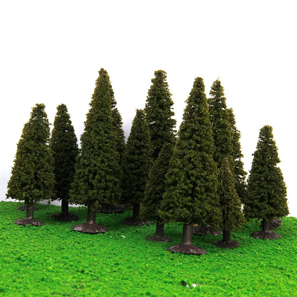 15pcs 1/100 1/150 1/200 Zeleno Pokrajino Pokrajina Model Cedar Drevesa
