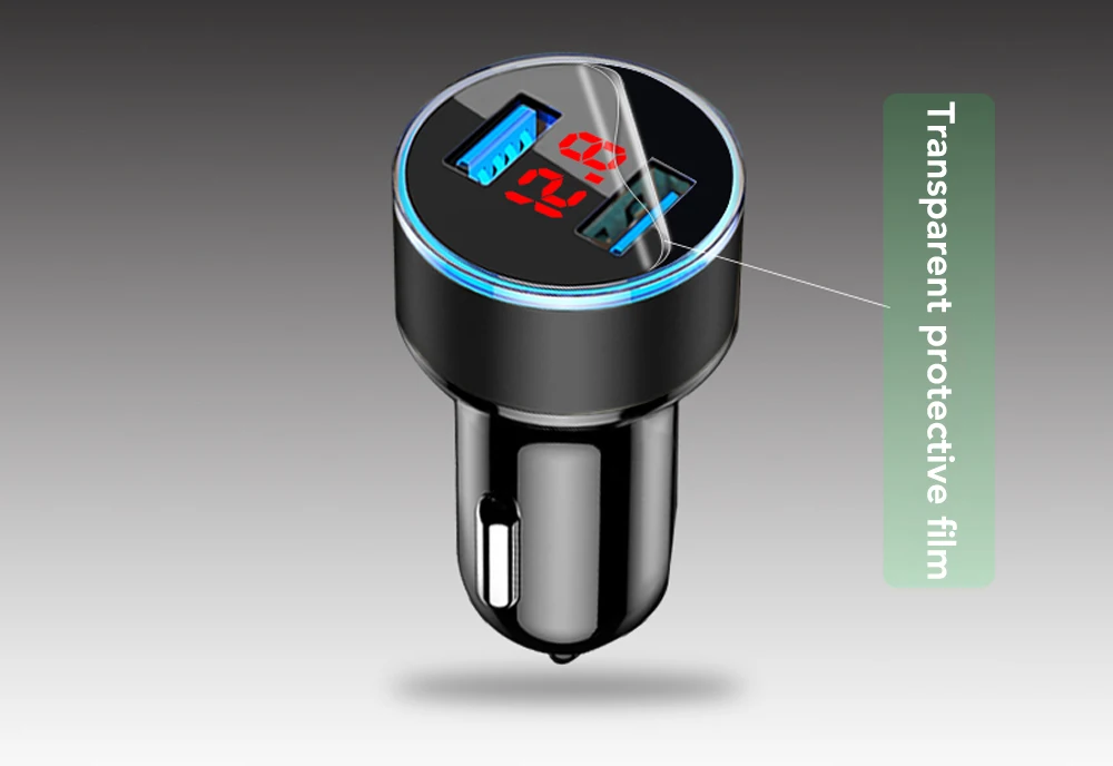 3.1 Dvojno USB Avto Polnilec Z LED Zaslon za Kia KND-4 Spectra5 Spektri Rio5 Multi-S Amanti Opirus Magentis Borrego