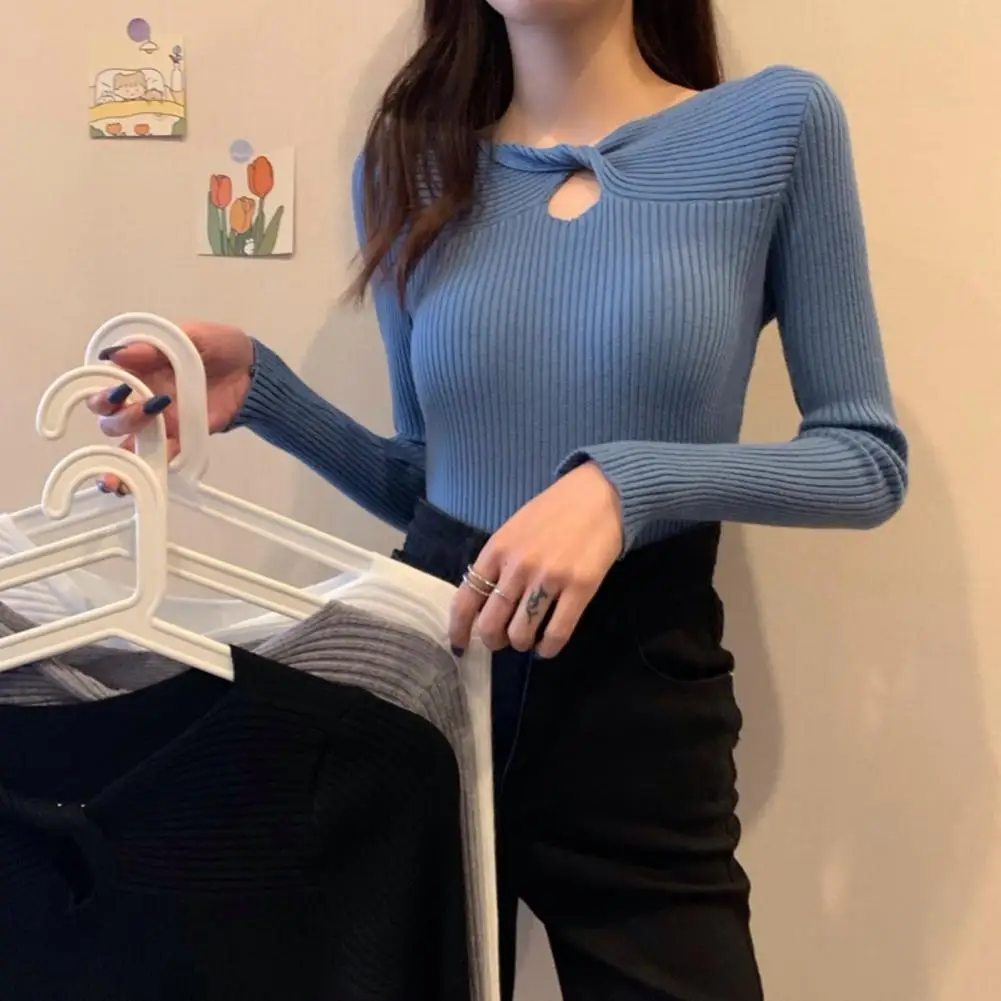 Seksi pleteni pulover bluzo ženske Slim belušno Pomlad jesen puloverji ženska Moda plus velikost pletenine 2021