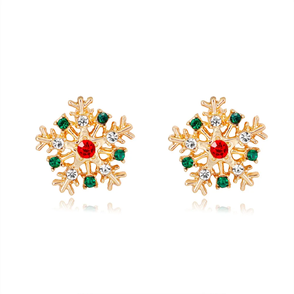 Nove zlitine Božično darilo uhani za ženske snežaka bell multi-slog pisane kapljično modni nakit uhani na debelo