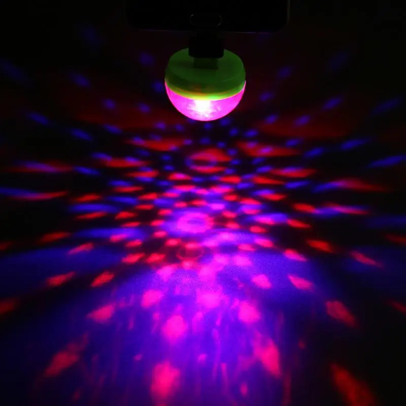 Mini USB led Disco Party lahki Prenosni Kristalno Kroglo Doma Stranka Karaoke Okraski Barvita Fazi LED Disco Luči