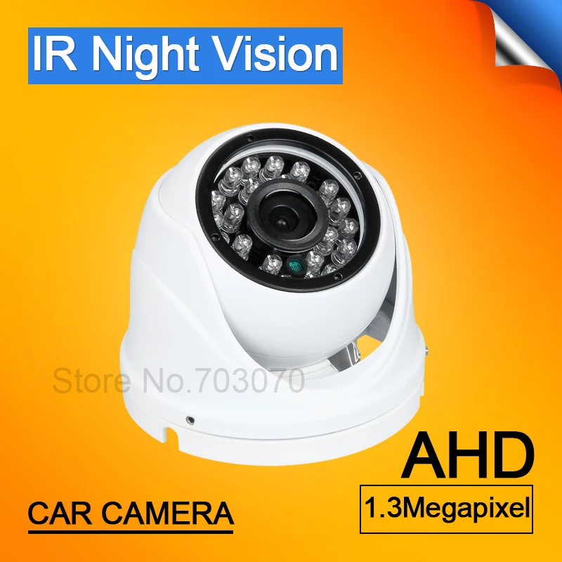 Brezplačna Dostava AHD Zaprtih Kamero 1.3 MP/2.0 MP HD Vozila Backup Notranjosti Fotoaparata Za Samodejno Varnostno Zaščito Night Vision IR Bela