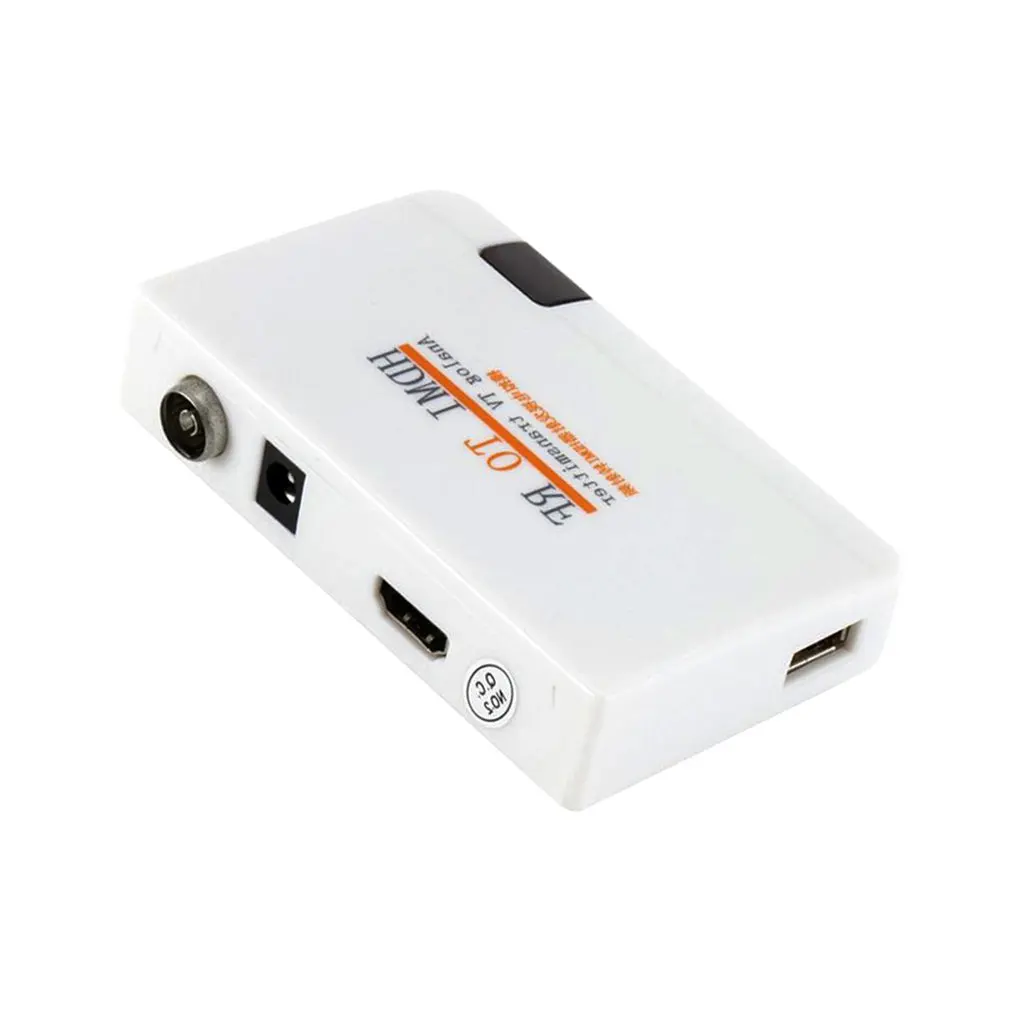 HDMI Za RF Koaksialni Pretvornik AV Adapter Polje w/ Daljinski upravljalnik Analogni Signal TV Oddajnik Polje z Oskrbo Z električno energijo