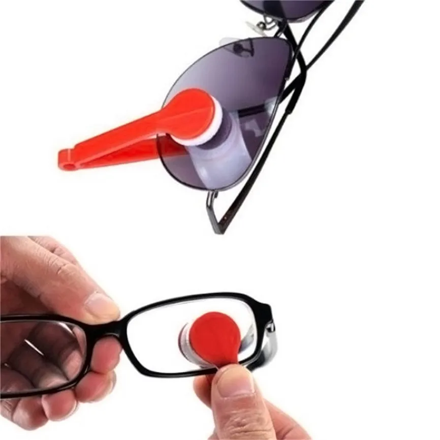 Dve strani Stekla Čistilo Krtačo sončna Očala Eyeglass Mikrovlaken Očala Čistilo Krtačo Orodje za Čiščenje Očal Zbadanje Čistilec