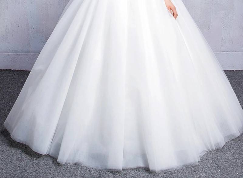 Preprost Zabuhle Poročne Obleke Čoln Vratu Kratek Rokav Princesa Poročno Obleko Nov prihod Moda Plus Velikosti po Meri