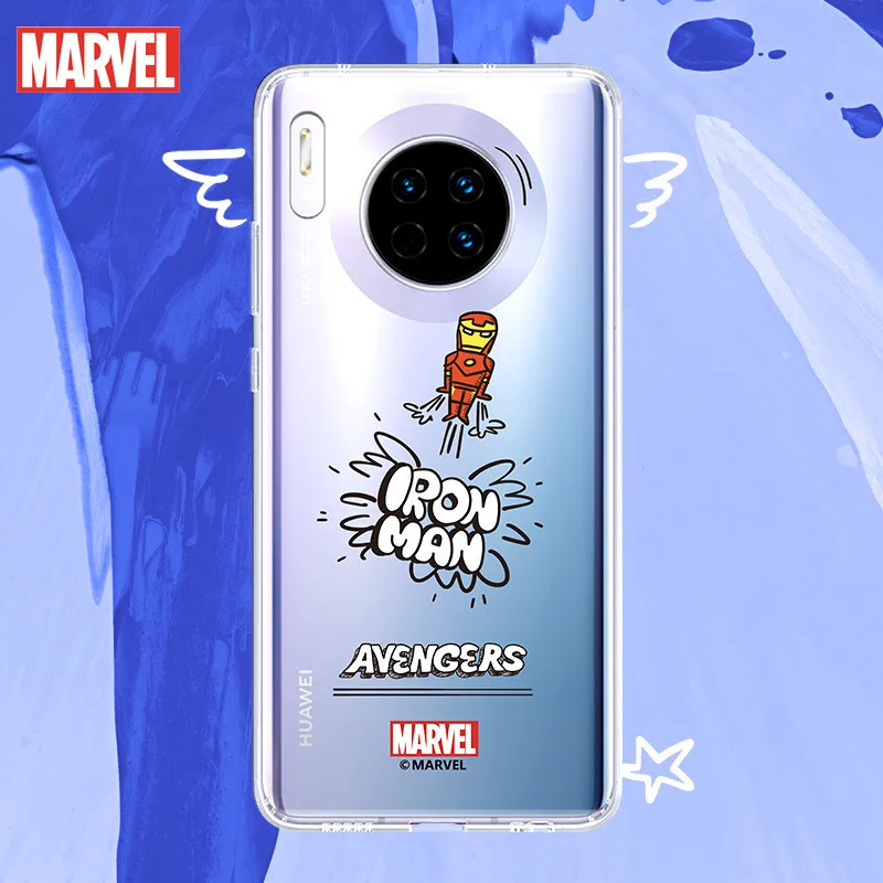 Marvel za Huawei Mate30 primeru mobilni Telefon polni paket, silikonski anti - padec Hulk, Iron Man, mobilni telefon mehko primeru