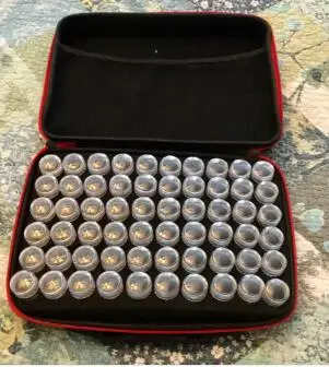 60 Steklenic Diamond Slikarstvo Orodja Kroglice Posodo Nosorogovo Diamond Vezenje Kamen Shranjevanje Pribor Mozaik Udobje Polje