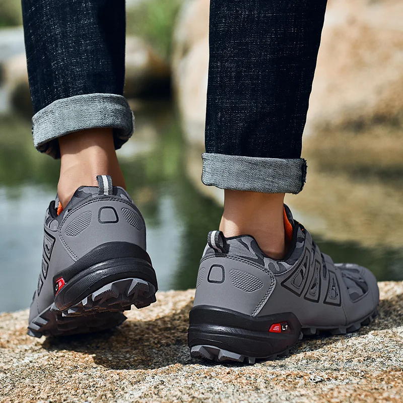 2019 Novih Moških prostem pohodništvo čevlji za Treking Turizem Čevlji Non-slip čevlji Plezanje, Gorsko Sport Čevlji Pohodni Copati