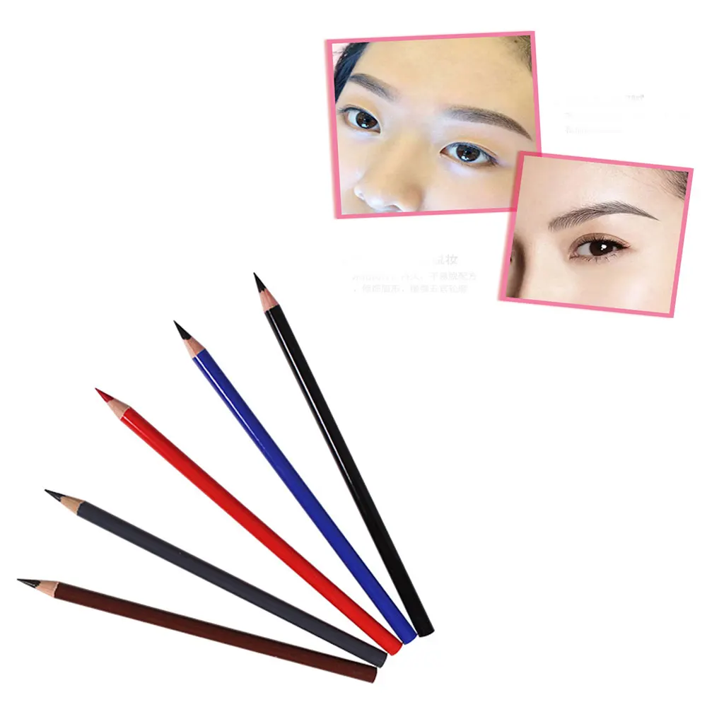 5 Barv Moda za Ženske Strokovno Eyeliner Obrvi Linijskih Pero Nepremočljiva Ličila Svinčnik Tatoo Multi-funkcijo Kozmetika Orodje