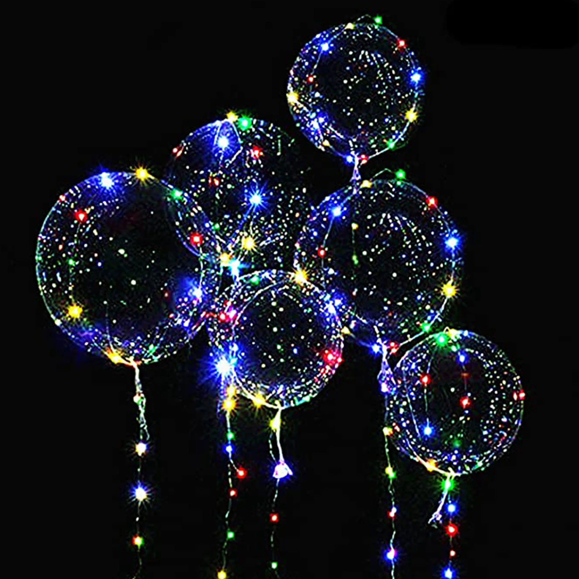 Božič Dekor Led Žogo Poročna Slavja Stranka Dekoracijo Orodje Pregleden LED Svetlobna Balon Okrogel Mehurček Žogo