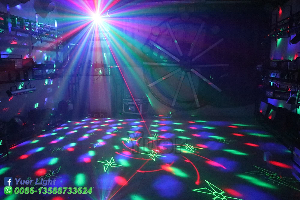 2Pcs/Veliko Disco Krogla 10W 2V1 Fazi Učinek Svetlobe, Zvoka Activeted Daljinski upravljalnik Barve, Glasbe Utripa Plesni Klub DJ Party Svetlobe