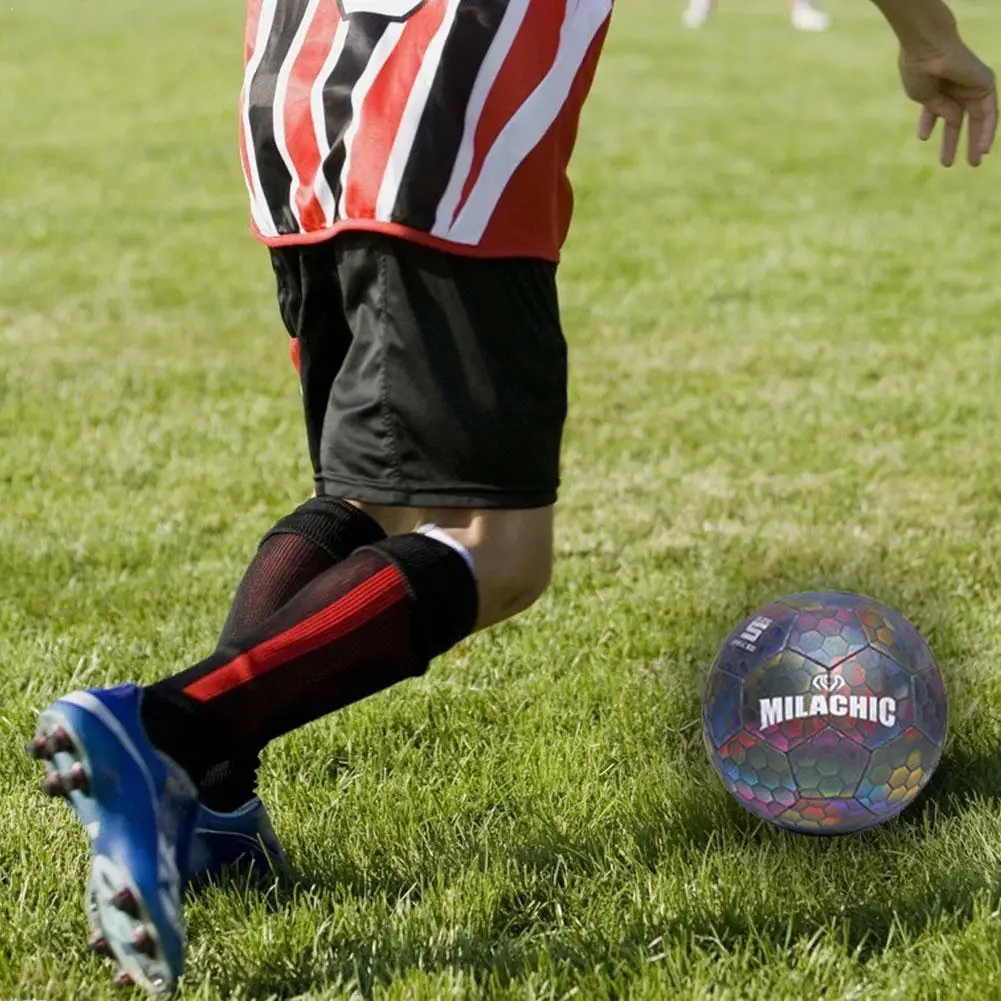 No. 5 standard nogomet Reflektivni Svetlobna Nogomet Reflektivni Usposabljanje Napihljivi Igra Preseči Nogomet Otrok Luminiscence N0Y8