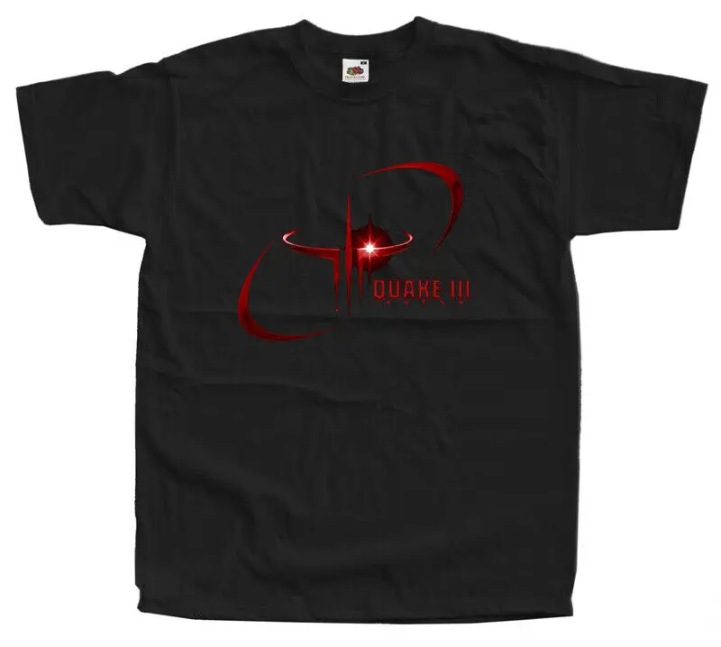 Quake 3 Logotip V3 Računalniške Igre Majica Črna Vseh Velikostih S 5Xl