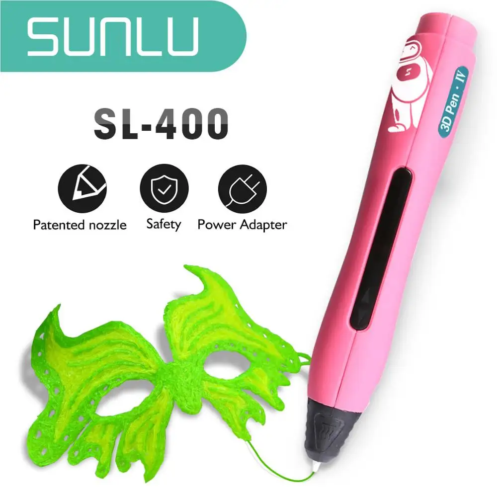 SUNLU SL-400 3D Pero Modeliranje PLA Žarilno Izobraževanje Darilo Za Fante In Dekleta Risanje En Gumb Delovanje