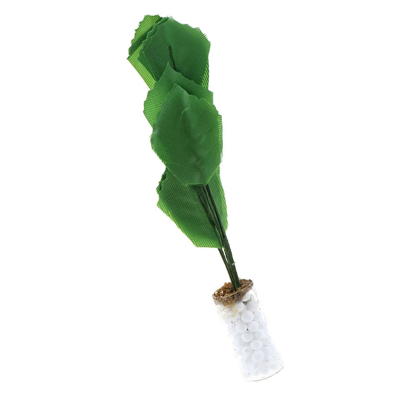 Nov Prihod 1/12 zelena banana, bela steklenica Lutka Hiša Miniaturni Vrt Dom Dekoracija dodatna Oprema