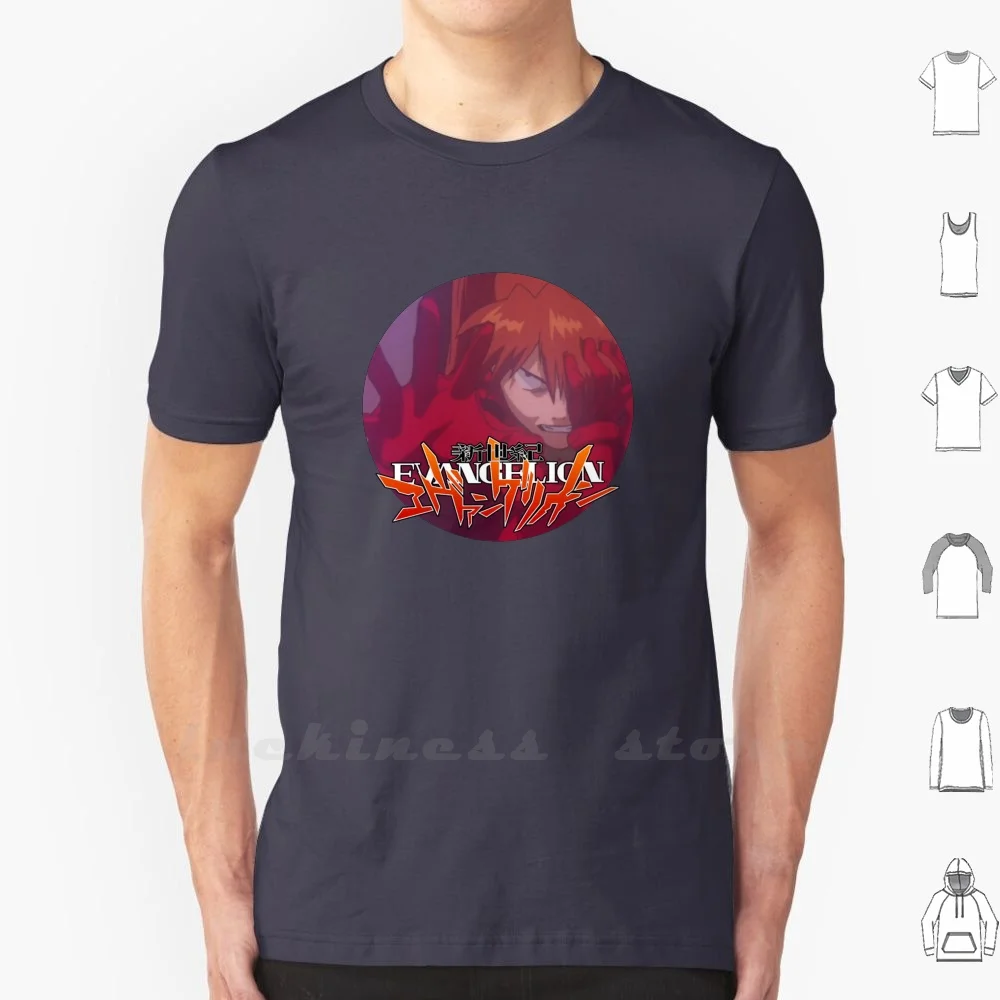 Evangelion Asuka , Končni Trenutkih T Shirt 6Xl Bombaž Velika Velikost Asuka Soryu Langley Evangelion End Of Evangelion Enota 02 Jezen