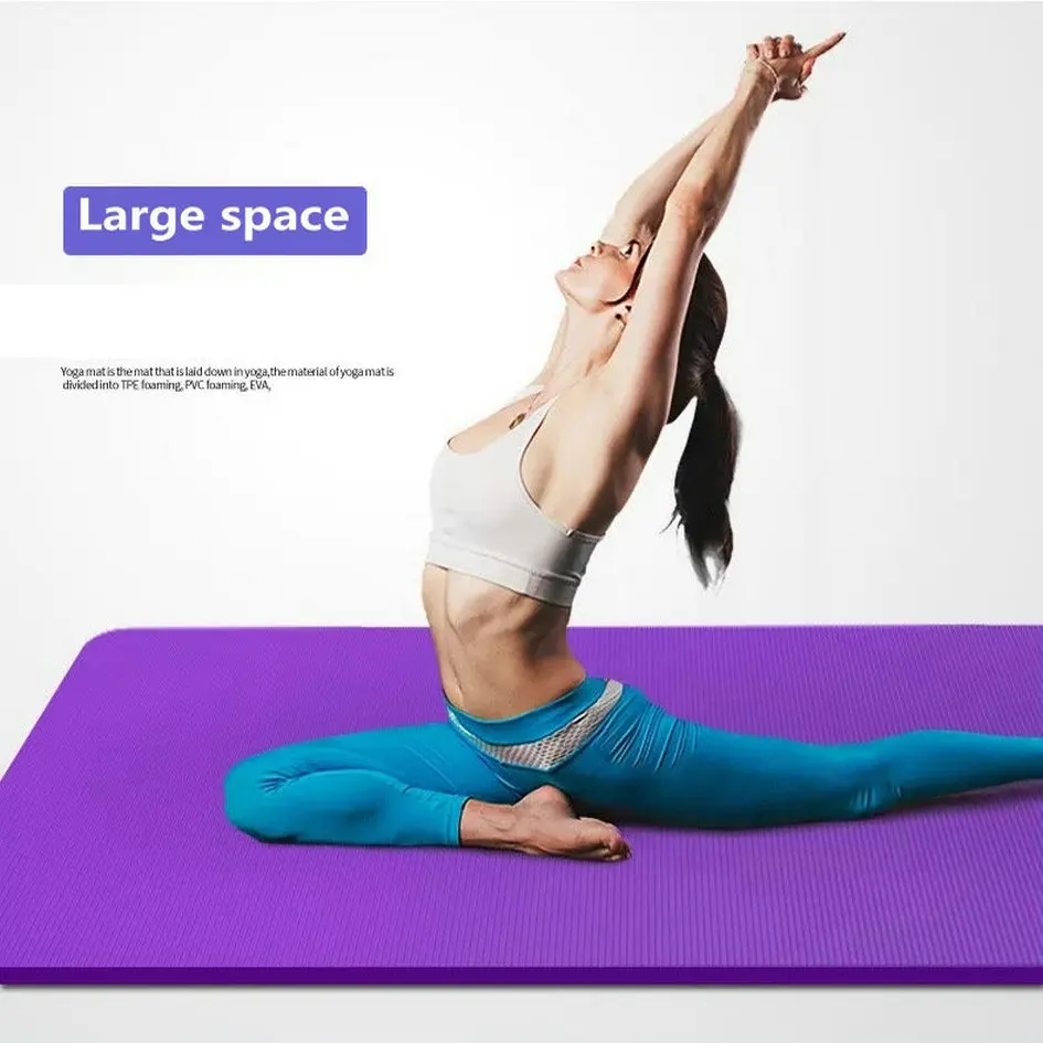 Zadebelitev 10 mm moške joga mat,ženska, joga mat začetnik podaljša Joga odejo, širitev 80 cm športna fitnes mat, anti-skid