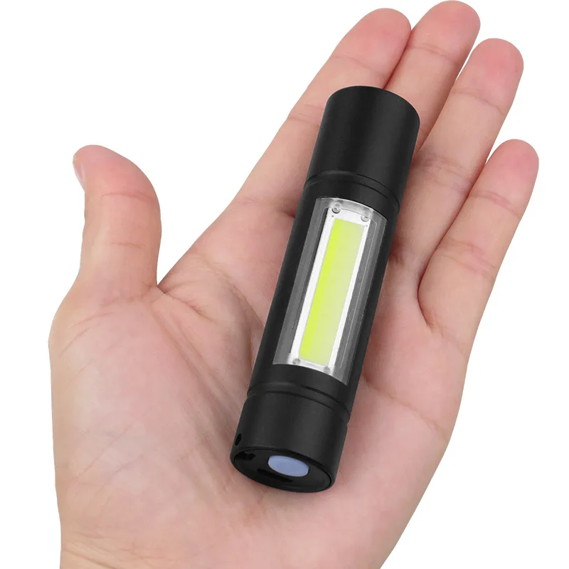 USB, Baterije za Mini LED Svetilka 3 Razsvetljavo Načini Vodotesno Svetilko Teleskopsko Zoom Eleganten Prenosni bo Ustrezala Nočno Razsvetljavo