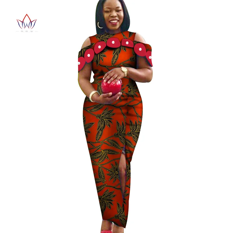 Afriške Poletne Obleke za Ženske Dashiki Dekoracijo Pearl Plus Velikost Afriška Oblačila Seksi Dolga Obleka za Lady WY3099