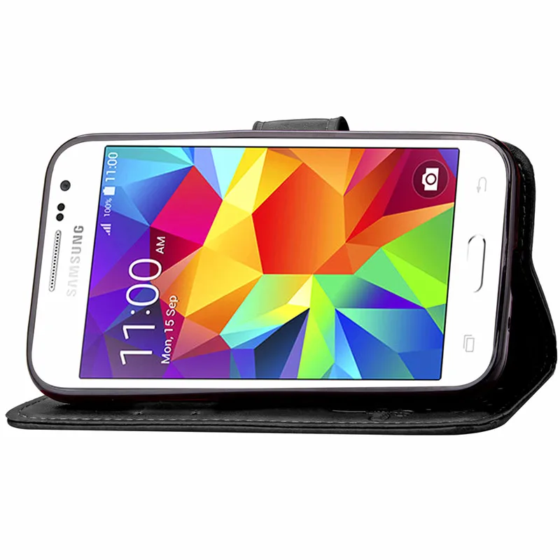 Flip PU Usnjena torbica Za Samsung Galaxy Jedro Prime G360 G360H SM-G361H Primeru Zajema Knjige Denarnice Stojalo Reža za Kartico Telefon Primeru Fundas