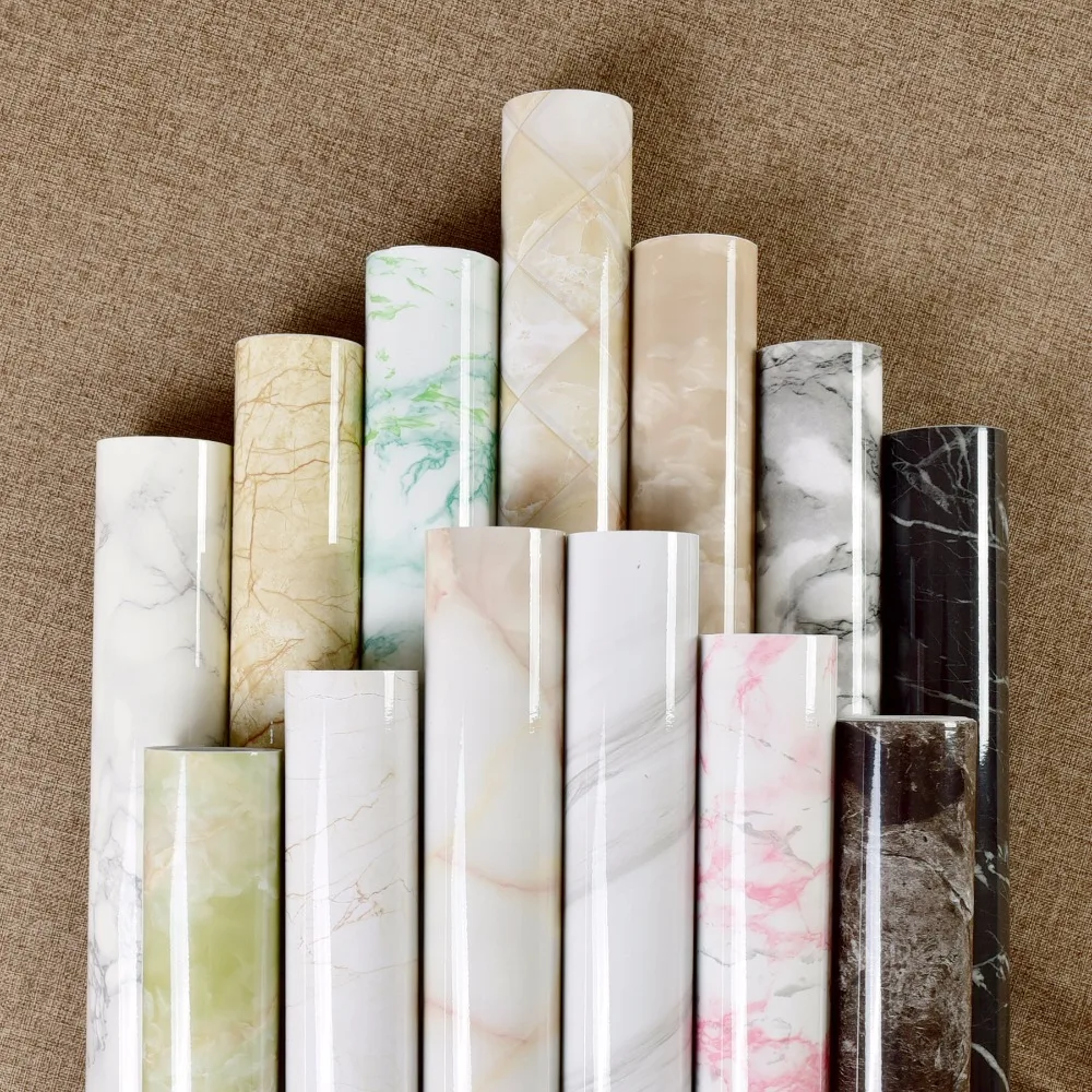 Marmor samolepilni Papir Nepremočljiva Pvc Kuhinja Olje Stenske Nalepke Točilne 60x100 Cm Prenovljen Papirja
