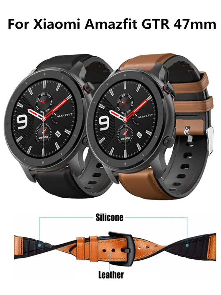 Usnje Silikonski Zamenjava Watch Band Za Xiaomi Huami Stratos 3 Smart Športen Bedeti Manšeta Smart Dodatki