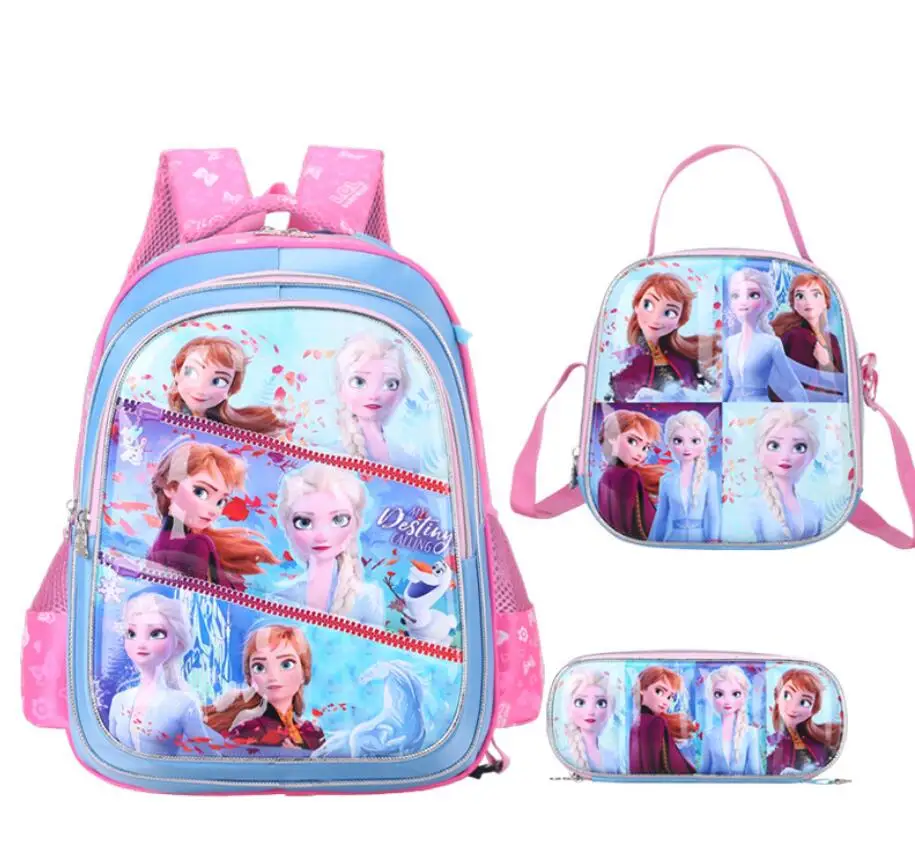 Disney Zamrznjene Nepremočljiva Otrok, šolske torbe Dekleta risanka schoolbags Osnovne Šole Nahrbtnik nastavite Otroci princesa Nahrbtnik