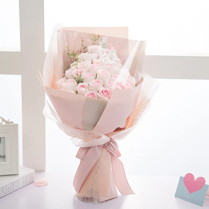 Nov custom-made ustvarjalne rojstni dan mila cvet ročno šopek nesmrtni vrtnice valentinovo romantično Brezplačna Dostava