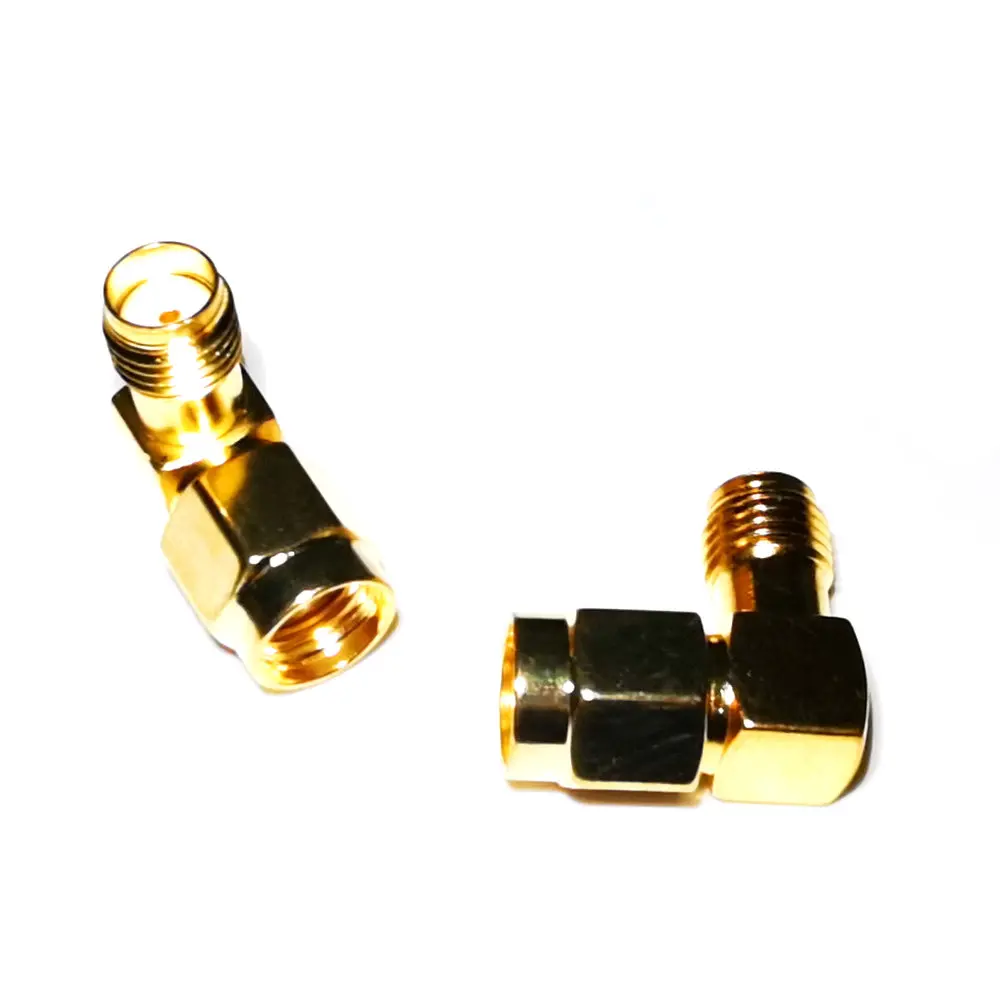 5PCS 90 Stopinj SMA ženski pin za RP SMA ženski pin RF Nagovoriti Adapter Naravnost goldplated