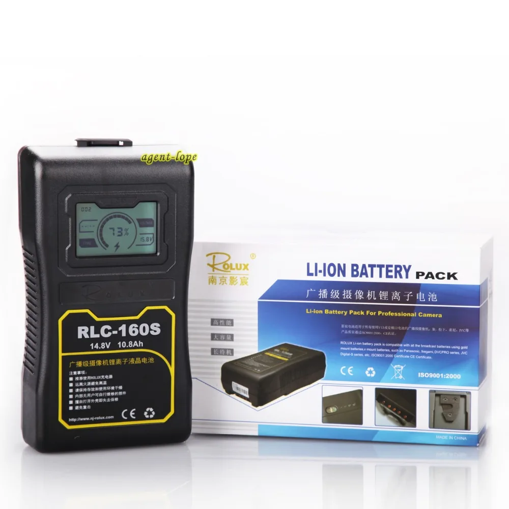 LCD-zaslon 160Wh Li-ionska Baterija V-Mount Proti-Lock za DSLR BMCC RDEČE FS7 FS700 F55