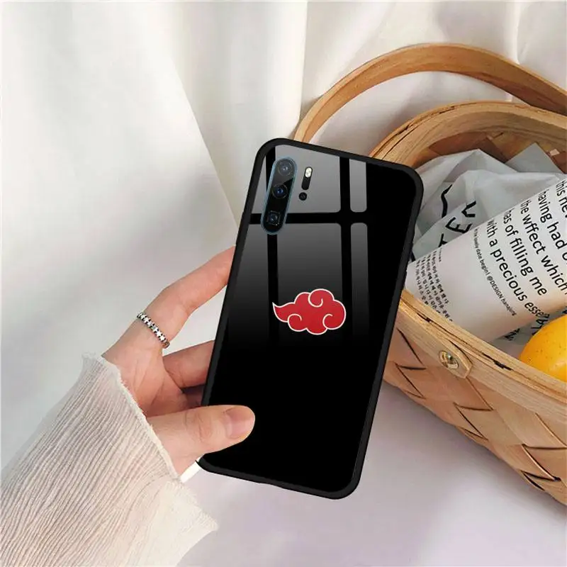 Naruto Sharingan Telefon Primeru Kaljeno steklo za Huawei P9 P10 P20 P30 Pro Plus, Lite Mate 9 NOVA 3E 3I