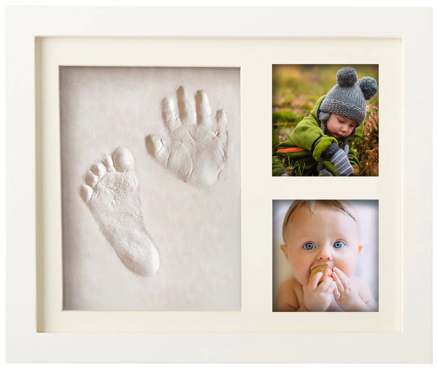 Baby Foto Okvir DIY handprint S pokrovom Baby Hand&Foot Print Roke, Noge Prstnih Blato Komplet Dojenček Rast Spominsko Darilo