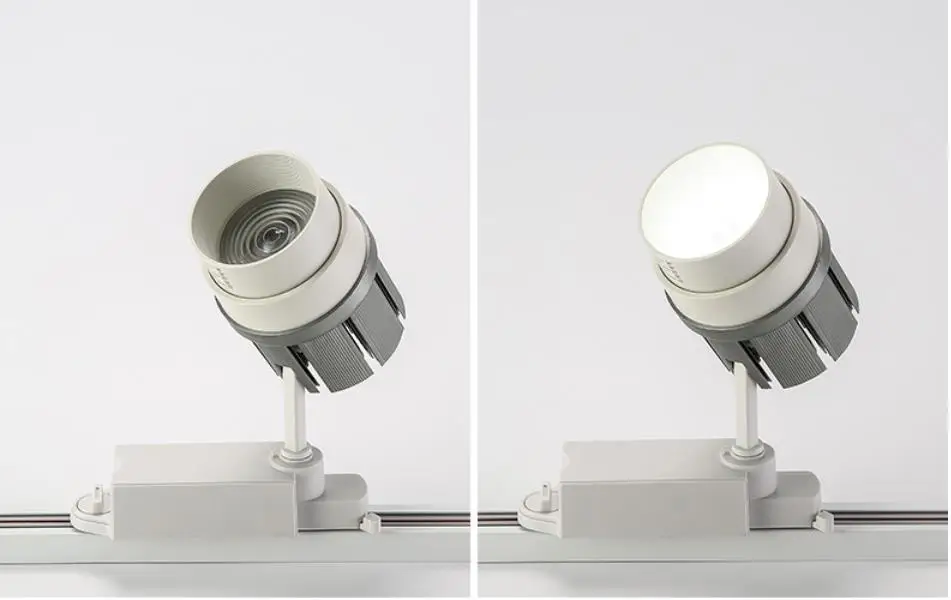 Poudarek nastavljiv 30W COB LED Skladbo Light pozornosti Aluminija železniškega lučka led ceilling lučka za Oblačila Razstava Trgovina AC110v 220V
