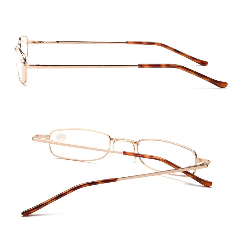 Presbyopic Branje Unisex Očala z Peresom Cev Primeru Prenosni Očala, Kovinsko Ohišje Spomladanski Tečaj Očala Vision Care +1.0+4.0