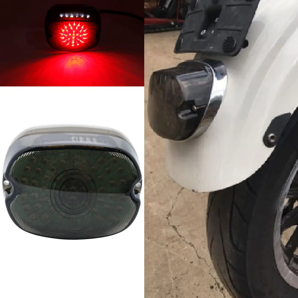 Motorno kolo LED Luči Luč Stop Zavoro Svetilke Opozorilo Rep Lahkih Motornih Styling Za Harley Softail Nočni Vlak FXSTB Maščobe Fant F